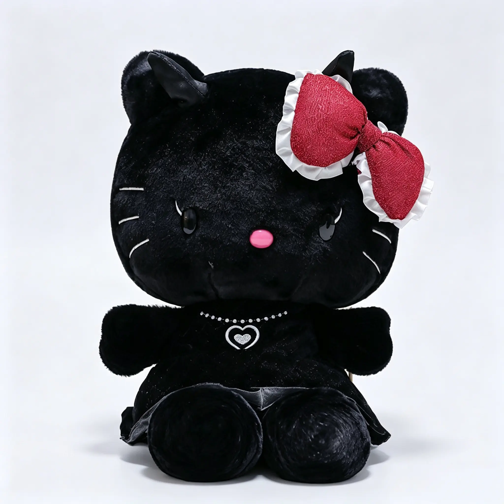 Sanrio Hello Kitty 11.8 Inch Angel And Devil Series Plush With Gothic Aesthetic And Signature Bow For Sanrio Fans Gift