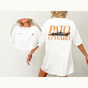 Colors Vintage Pato O'Ward McL@ren Indy Car Unisex T-shirt, both side