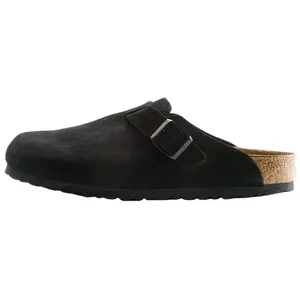 Birkenstock Boston Soft Footbed Suede 'Black' 0660471