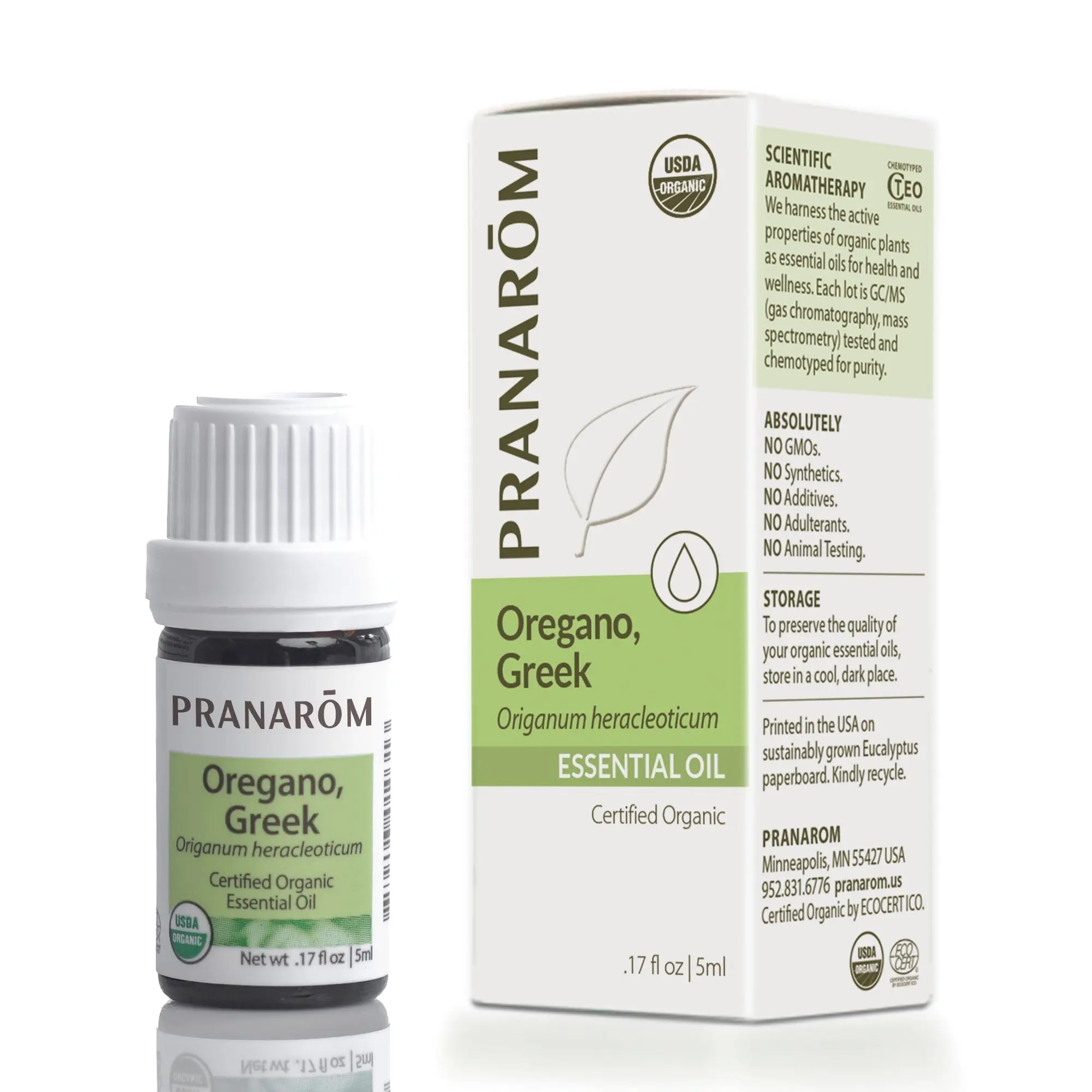 Pranarom Greek Oregano Essential Oil – Bio | 100% Pure Organic Aromatherapy Oil, Warm & Herbaceous Aroma