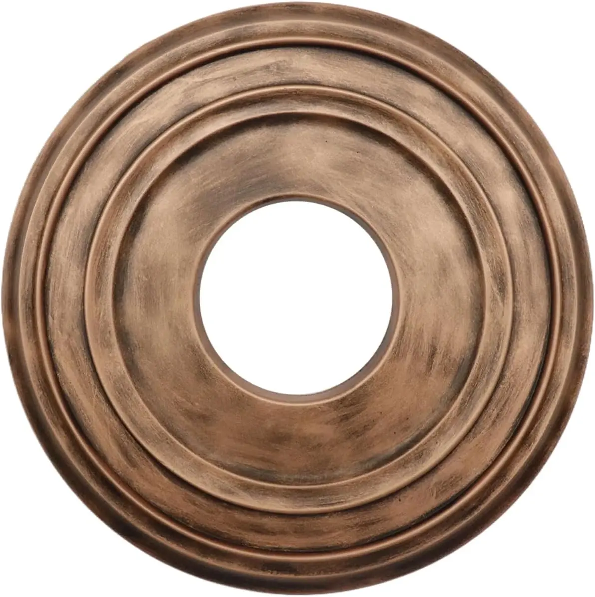 Bronze Ceiling Medallion PU Ceiling Medallion for Light Fixtures Simple and Modern Ceiling Light Decorative Fan Medallion Lighting Ceiling Ring Covers for Chandeliers Home, 12"OD x 3.94"ID