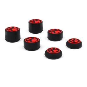 6pcs/set Cat Paw Silicone Thumb Stick Grip Caps For PS4 PS5 Xbox Switch Pro /Switch 2 Gamepad Controller Joystick Grip Protector