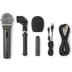 Technologies Q2U USB/XLR Dynamic Microphone Recording and Podcasting Pack (Includes Mic Clip, Desktop Stand, Windscreen and Cables),