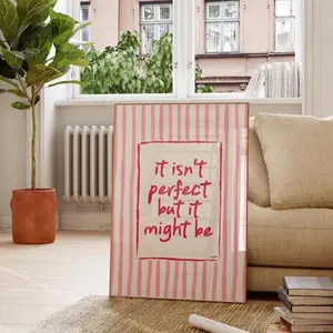 [Sale Up To 40%] [Unframed Poster] Olivia Dean Print 'It Isn't Perfect', Olivia Dean Wall Art, Dorm Wall Art, Trending Wall Art Print, UNFRAMED