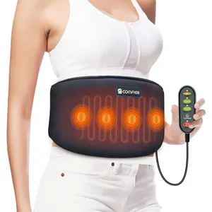 COMFIER Back Massager Heating Pad with Vibrating Massage 3 Modes 2 Intensities 2 Heat Levels for Home Office Relaxation Aid US Plug Gift for Mom Dad