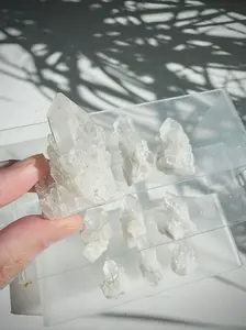 Mini Pineapple Quartz Cluster Crystals Pink Clear 15-70g 0.5-2.5oz 3-6cm 1.2-2.4in Quartz Multi-Points Crystal Specimen Choose Your Size