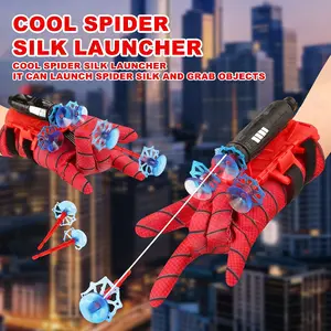 Realistic Spider Silk Shooter 2.0 Upgraded Version, Children's Spider Silk Wrist Toy, Realistic Spider Silk Shooter, Cool Gear, Spider Silk Glove Shooter Toy, Suitable for Superhero Role-Playing, Children's Holiday Gift, Adult Fun and Novel Toy.