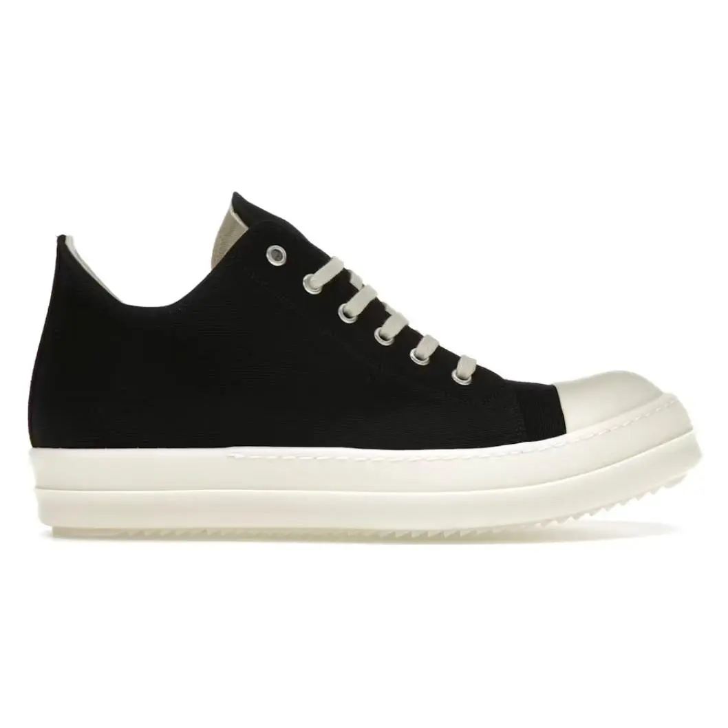 1127269 Rick Owens DRKSHDW Lido Low Sneaks Black Milk