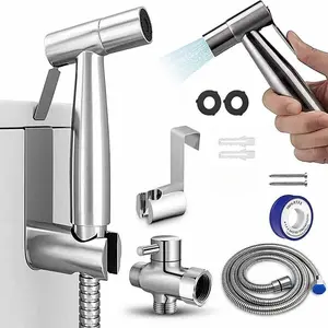 Bidetstoilets,Stainless Steel Toilet  Bidet Sprayer – Handheld Shower Head with Hose, Adjustable Jet Spray for Feminine Wash, Cloth Diapers & Muslim Shower, Easy Install, Must-Have Bathroom Accessory voix it vesinh cleaning