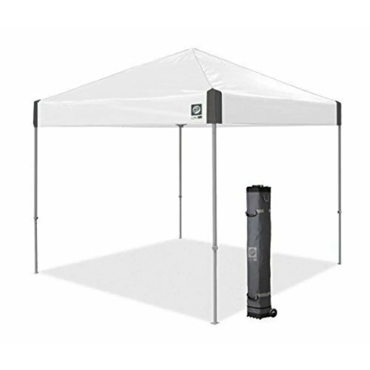 E-Z UP EZUAMB3SSGF10WH 10 ft. Ambassador Instant Shelter, White Slate
