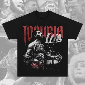 Ilia Topuria T-Shirt UFC MMA El Matador Shirt, Premium UFC Graphic Tee UFC Shirt, Fighter Graphic T-Shirt, Retro Soft Cotton MMA Shirt, Short Sleeve Crew Neck, Retro Soft Cotton MMA Shirt, Perfect Gift for UFC & Sports Fans