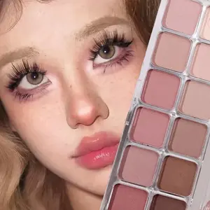 Pure Innocence Matte Eyeshadow Palette, 12 Colors Low Saturation, Full Matte Finish, Earthy Shades, High-End Look, Makeup Essential, Neutral Eyeshadow Palette