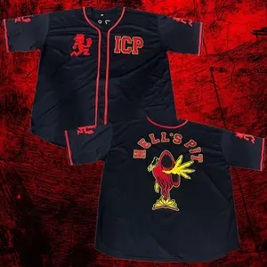 Hell's Pit Black Baseball Jersey, ICP Juggalo Jersey, Gift For Him, Gift For Her, For Any Season, Classic Styles