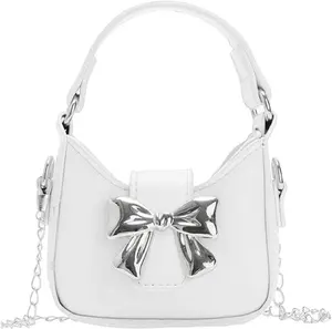 , Bow Magnetic Buckle Handbag Shoulder Bag Great Gift Idea for Little Girls