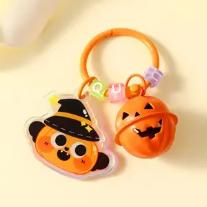 【Buy One, Get One Free】Creative Double-Sided Glow-in-the-Dark Halloween Keychain with Pumpkin Ghost Design | Perfect for Family Lovers Friends | Anti-Loss Gift & Festive Atmosphere Decorative Pendant