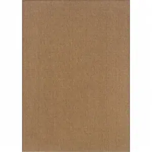 212 MAIN Karavia Solid 2068X 2x8 Runner Rug, Machine-Woven All-Weather Tan Polypropylene Rug for Patio/Deck, Indoor/Outdoor Use