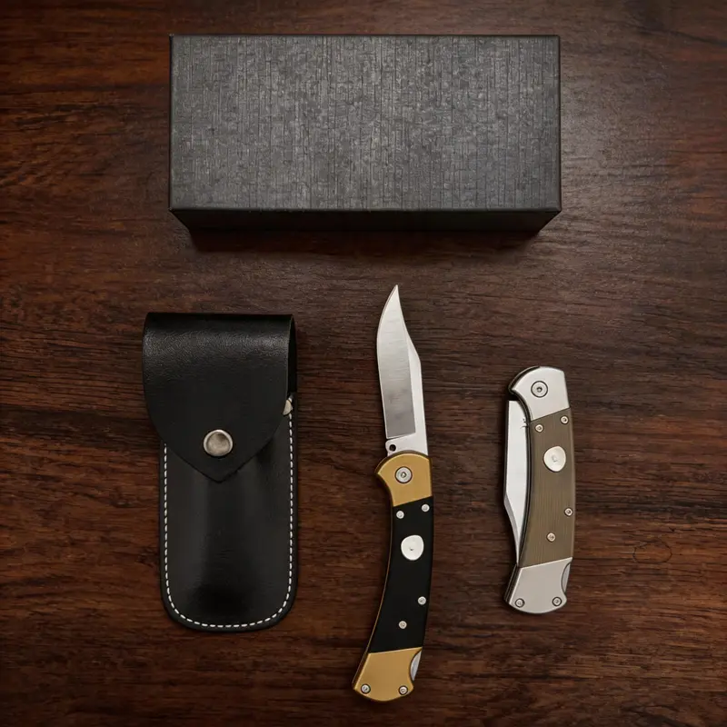 110-Pocket Folding Knife, Classic Clip Point Hunting Knife, Portable Multipurpose EDC Tool for Outdoor Fishing, Camping & Hiking household dual-use