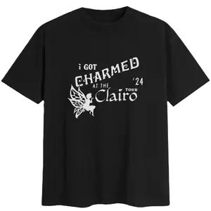 I Got Charmed At The Clairo Tour 24 T-Shirt Cotton Fabric Menswear Top Unisex Retro Casual Tee