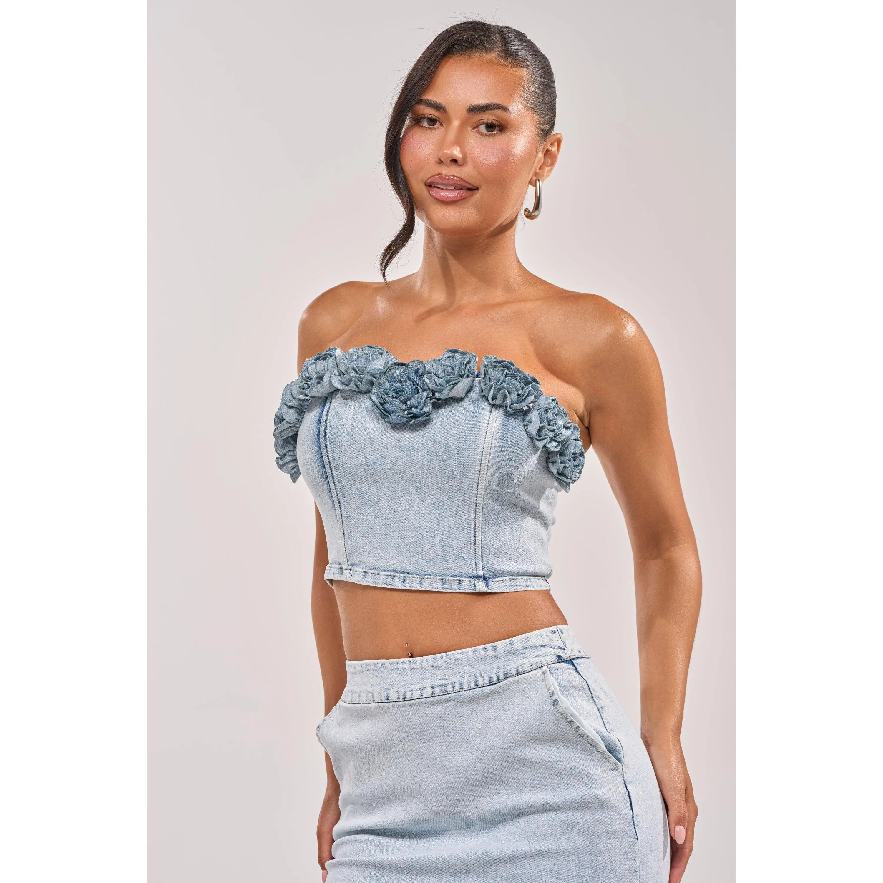 LOVE ME LIKE THAT FLOWER CORSET