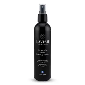 LAVISH Leave In Hair Strengthener Spray Anti Breakage Detangler with Horsetail Aloe Green Tea 8 Fl Oz