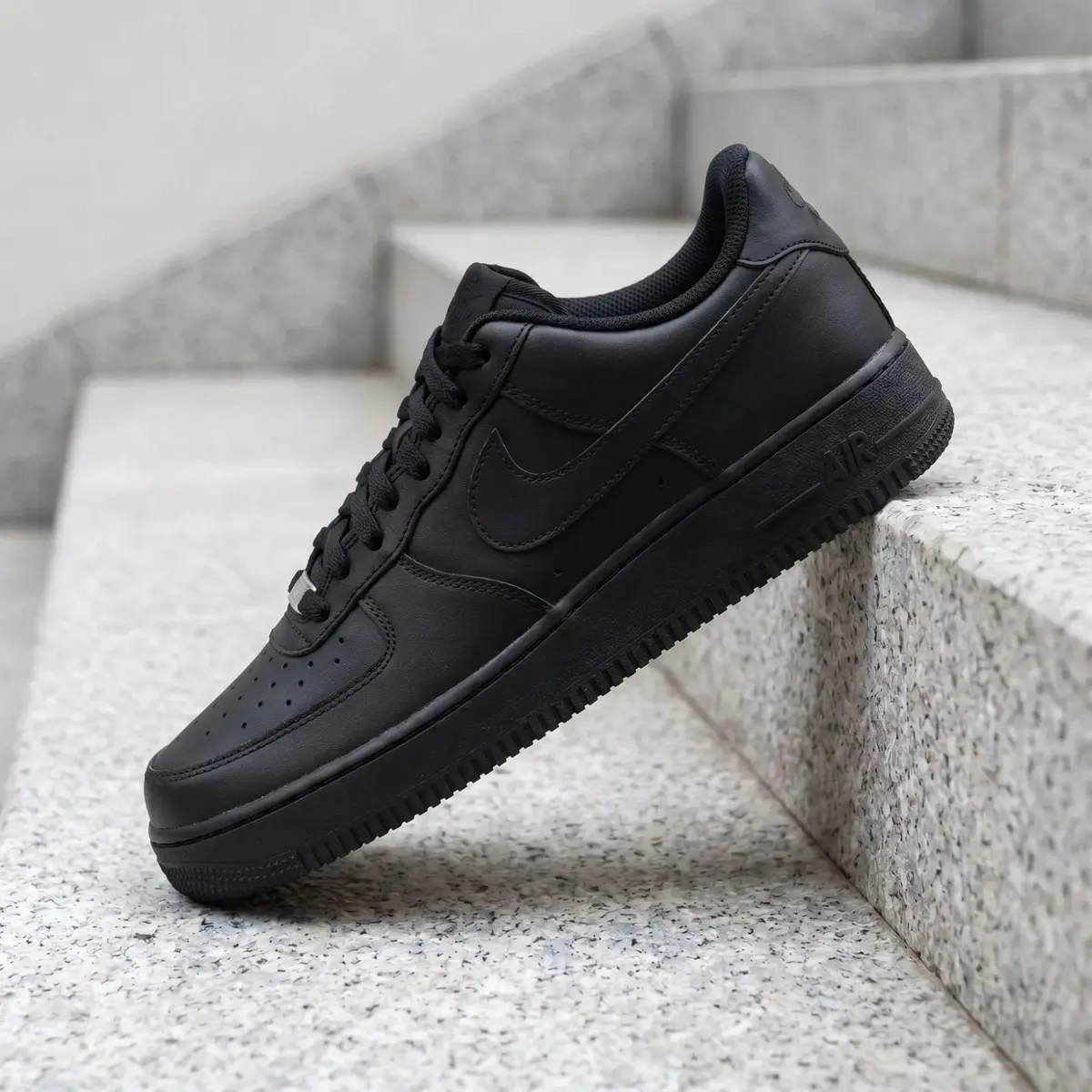 Nike Air Force 1 Low LE Black Boy's Fashion Shoes New Nike Air Force 1 Low LE Black Boy's Fashion Shoes New