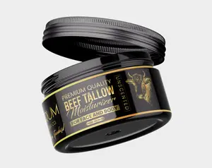 Grass-Fed Beef Tallow Skin Moisturizer - 4 Natural Ingredients for Deep Moisturizing and Repairing Skin - Skincare Moisture Organic Nourishing Oil Hydrating