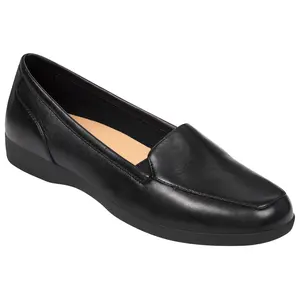 Easy Spirit Slip On Smooth Leather Loafers - Devitt
