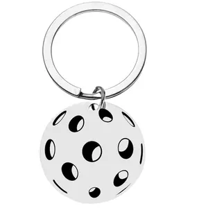 Pickleball Ball Keychain