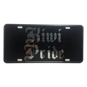 CustoMonsterDesigns Kiwi Pride Heavy Duty Aluminum License Plate
