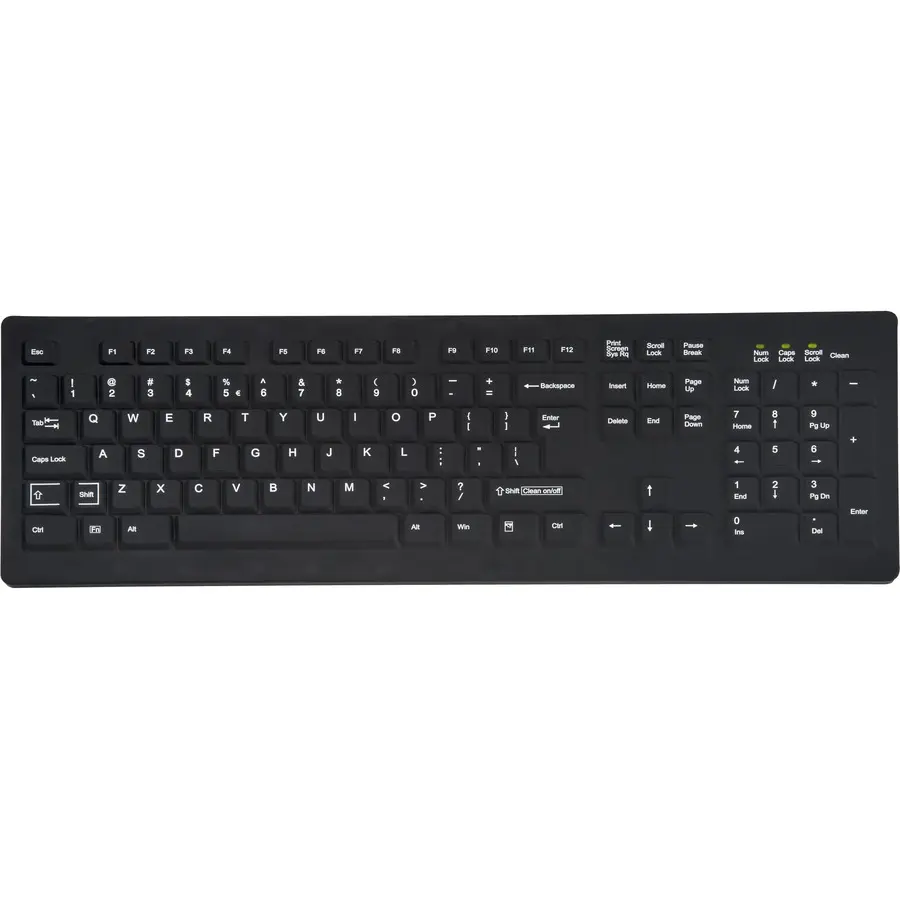 TG3 CK104S 104-Key Low Profile Washable Keyboard for Typing Input