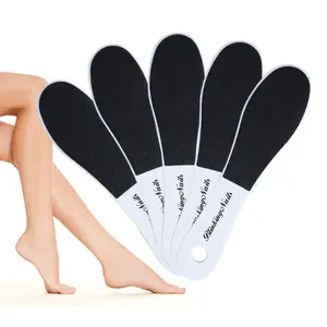 BlinkingNails White Foot File Set, Foot Callus Remover Professional Sandpaper Pedicure Tools Double Sided Foot Rasps File Depilation with Plastic Handle, Foot File for Dead Skin for Foot(5pcs/Pack) Manicure Cutics callus remover feet tiktokshopspringglowu