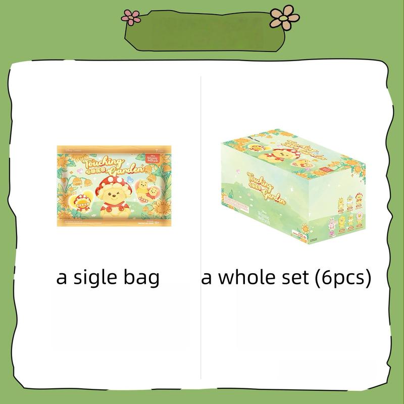 【Holiday Gift】Disney Winnie the Pooh Garden Figure Blind Box – adorable mystery collectible, perfect for gifting or desk display, Holiday & Black Friday