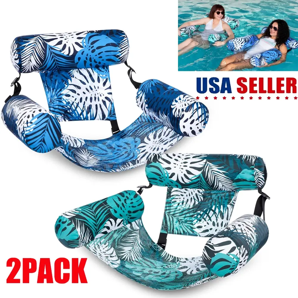 2 Packs  Inflatable Pool Floats Adult, Floating Lounge Chairs , Blow up Pool Noodles for Adult Heavy Duty, Floating Chair for Party Summer Water Beach Lake Fun  TikTokShopSummerTurnup