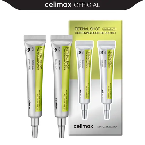 [celimax official] The Vita A Retinal Shot Tightening Booster Duo | with Retinal, Matryxyl, Pore Minimizer, Wrinkles & Fine Lines, Firmer Skin, Retinol Skincare