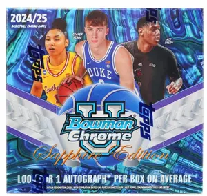 2024-25 Topps Bowman University Chrome Basketball Sapphire Trading Cards