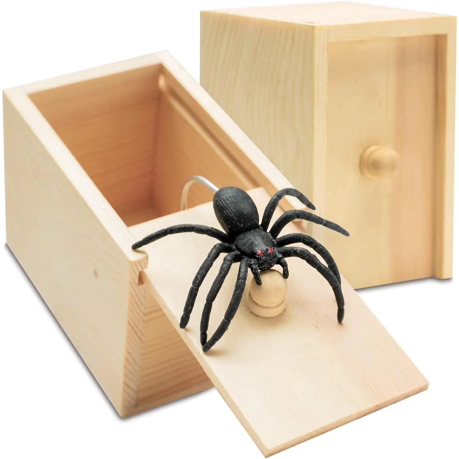 Scare Box With Spring Professional Prank Kit - Spring-Loaded Spider Surprise Box - Realistic ...
