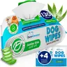 Dog Wipes for Paws and Butt - 130 Count + 4 Travel Puppy Wipes - 8" x 8" Large Dog Grooming Bath Wipes | Hypoallergenic Dog Face Wipes, Extra Thick Cleaning Deodorizing Pet Wipes for Dogs, Cats, Pets