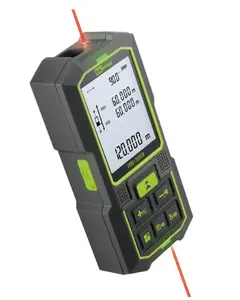 Dual Laser Measurement Tool, 393Ft/120M Bilateral Laser Distance Meter, Rechargeable Laser Measure with Ft/in/M Multiple Units, Angle Sensor, Pythagorean Mode, Area and Volume