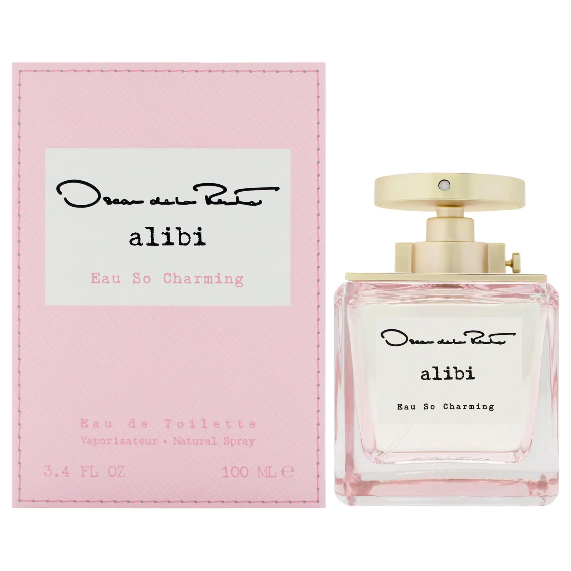 Alibi Eau So Charming by Oscar De La Renta - Women's 3.4oz EDT Spray, Single Bottle, Fresh Scent for Daily Wear, Ideal for Pulse Points, Long-Lasting