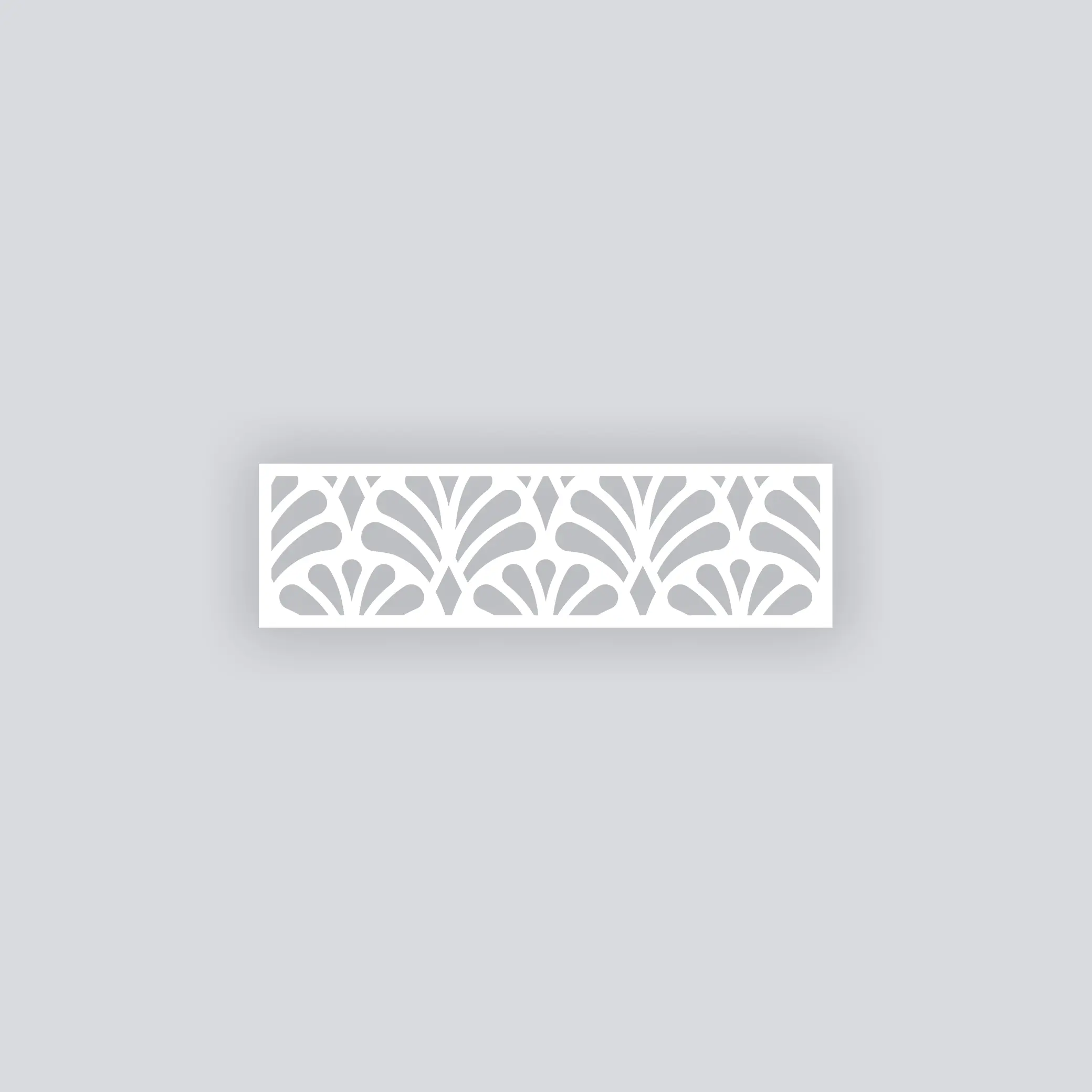 Deco Fans Rectangle Clay Face Stencil Deco Fans Rectangle Clay Face Stencil