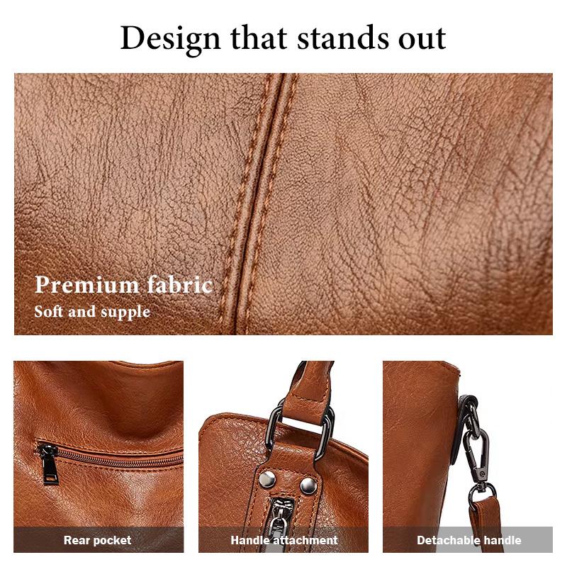 Tote Bag for Women PU Leather Shoulder Bags Fashion Hobo Bags Large Purse and Handbags Shoulder Strap