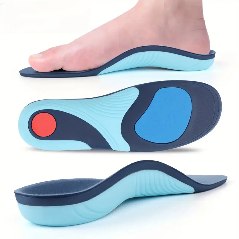 Heavy Duty Orthotic Insoles, Cushioned Eva Insole, Cushioning Insoles - 220+ lbs Weight Capacity, Arch Support with Cushioned Heel & Toe, Non-Slip Grip for Work Boots, Sneakers, Flat Feet - All-Day Standing & Heavy Lifting - Men & Women