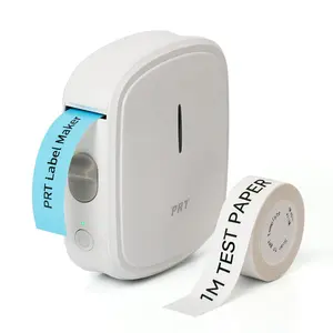 Portable Bluetooth Label Maker, Mini Inkless Sticker Printer with Cutter for Home & Office