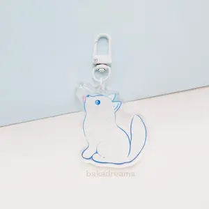 Arctic Fox Acrylic Keychain