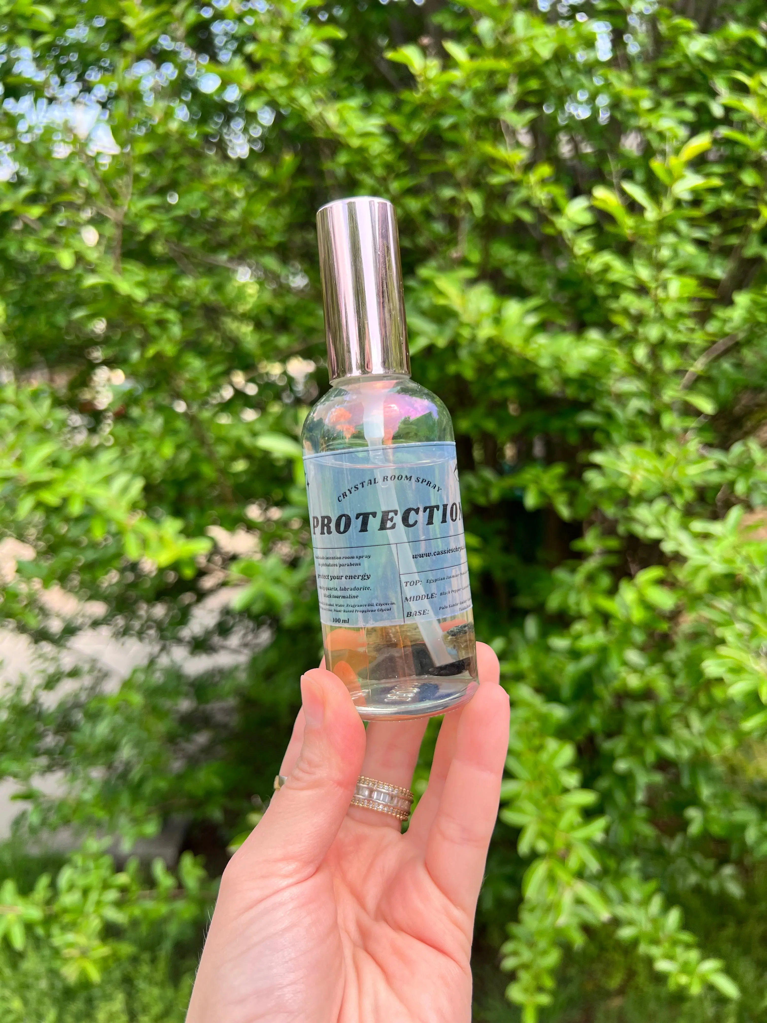 Protection Handmade Crystal Room Spray- Luxurious & Energetic Fragrance