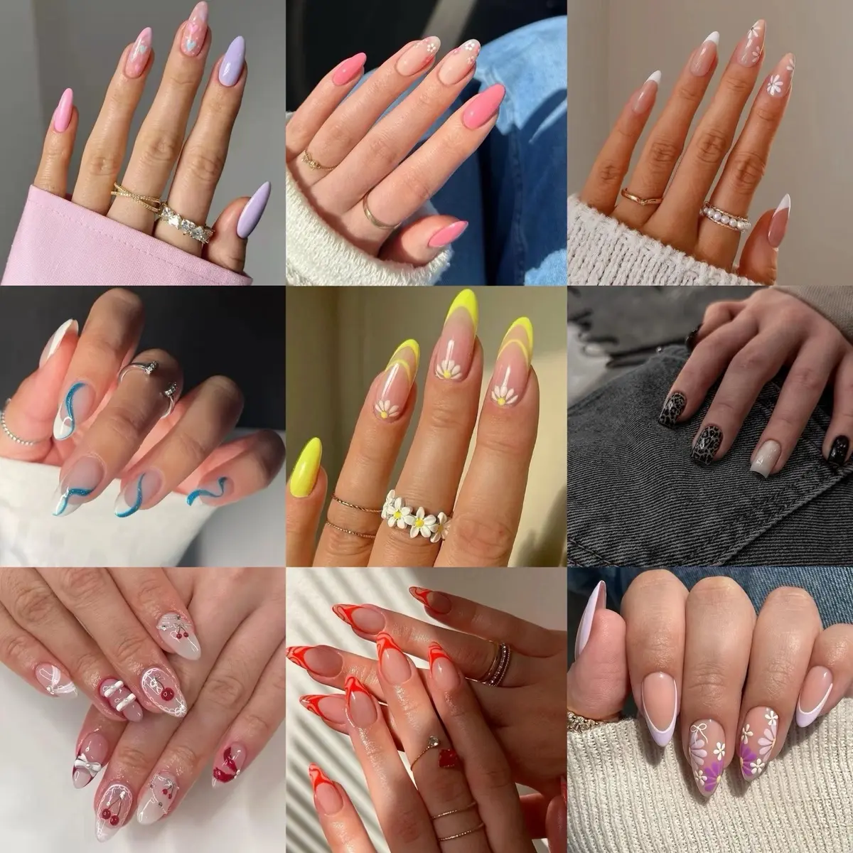 【Medium Nails Collection】 ONENAILONEDAY High-end press on nails Reusable Fake Nails Hot Nail art designs 24pcs per set nail art nails press nails square  press