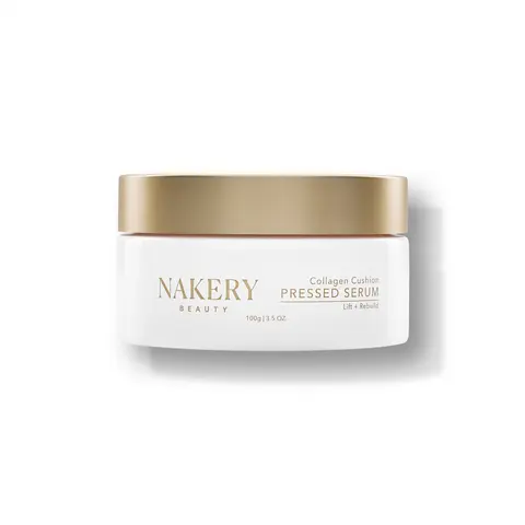Nakery Collagen Cushion Pressed Facial Serum - 8-in-1 Pressed Balm-Serum with Retinol, Primer, UV Protection, Peptides, Oil Control, Lifts, Firms, Plumps, Repairs Skin, Formulated for Mature & Menopausal Skin, Restore, Skin Repair, Retinol For Face, Even