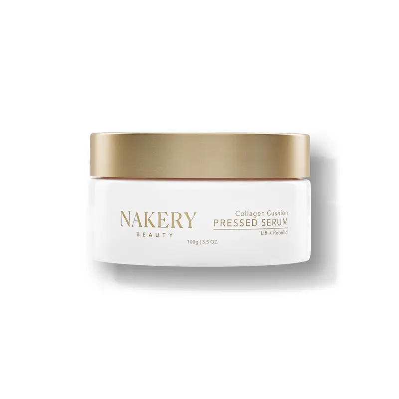 Nakery Collagen Cushion Pressed Facial Serum - 8-in-1 Pressed Balm-Serum with Retinol, Primer, UV Protection, Peptides, Oil Control, Lifts, Firms, Plumps, Repairs Skin, Formulated for Mature & Menopausal Skin, Restore, Skin Repair, Retinol For Face, Even