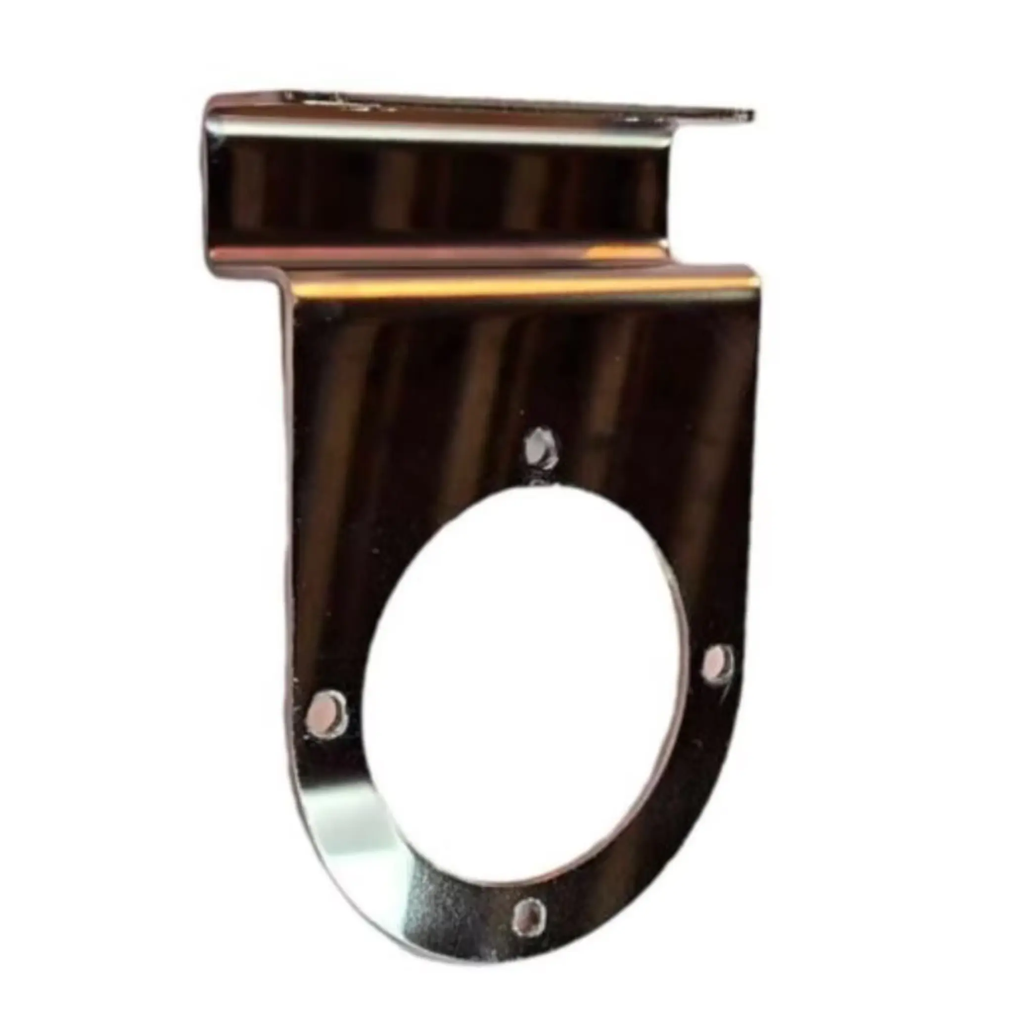 JML Kustoms – Straight Outside Facing Frame Light Bracket with Watermelon Hole, Stainless Steel, Light Fixture