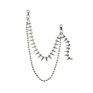 Ludmia Silver Wallet Chain